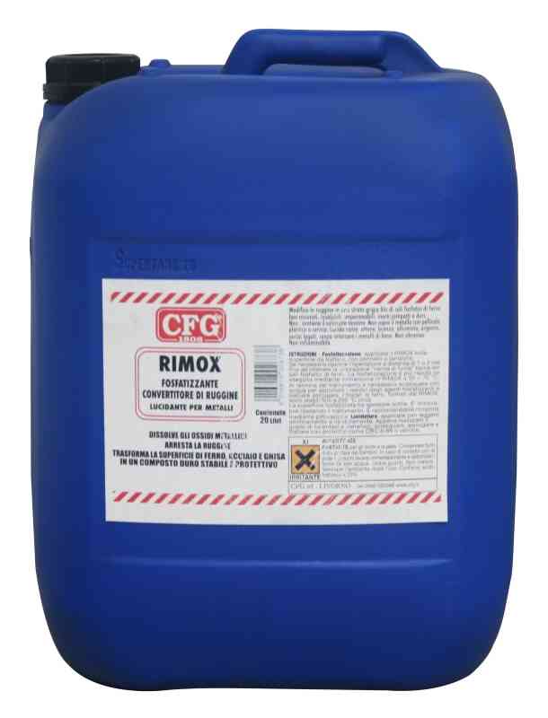 Rimox Lucidante Per Metalli E Convertitore Di Ruggine Tanica Da 20 Lt C4102 CFG