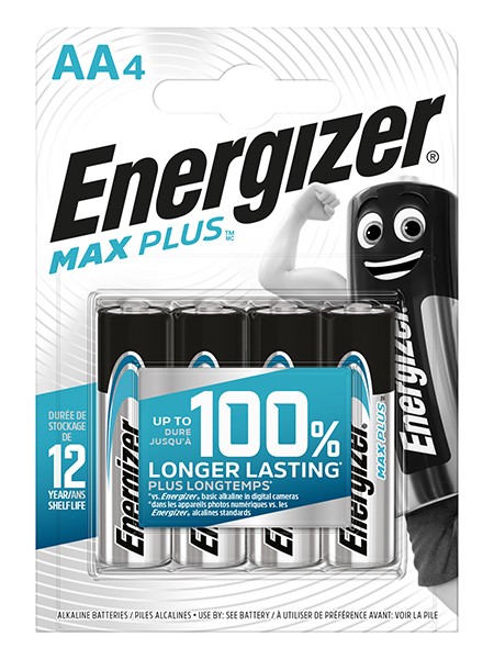 ENERGIZER Max Plus batteria alcalina AA in confezione da 4 pile