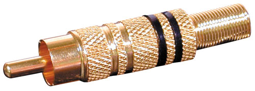 Spina rca volante dorata rossa con guidacavo CT 2011/RED/GOLD