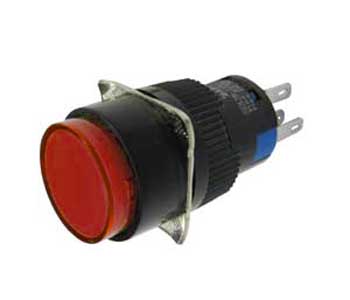 Pulsante Luminoso Circolare 24V Rosso AP/INT/11R-I