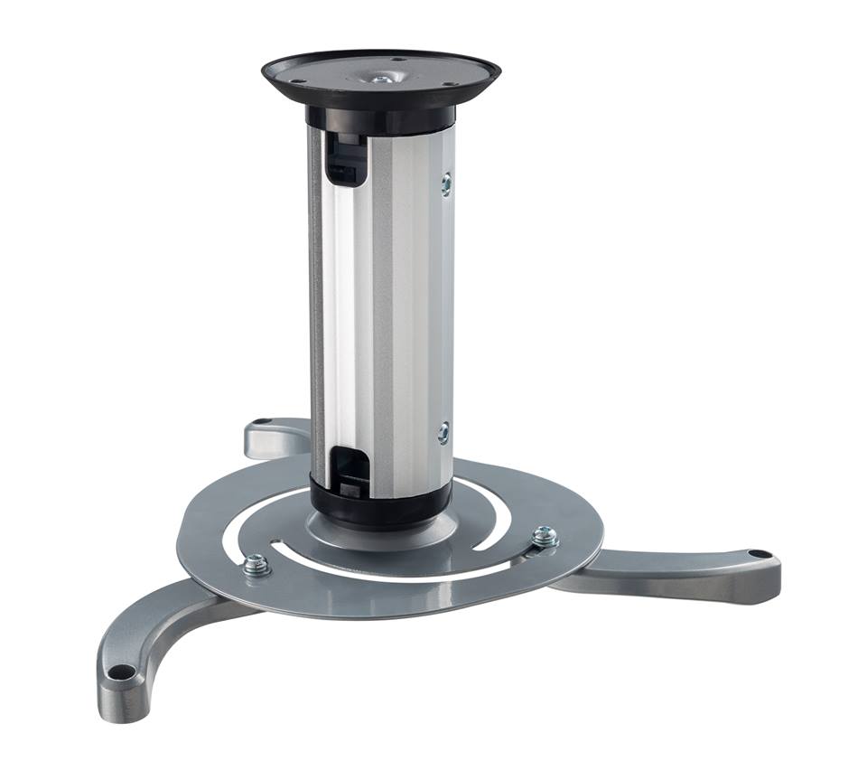 Supporto da soffitto in alluminio altezza 130-200mm, colore silver, Mod. Medusa II