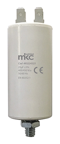 Condensatore in polipropilene di spunto terminale faston 25UF 400/450V