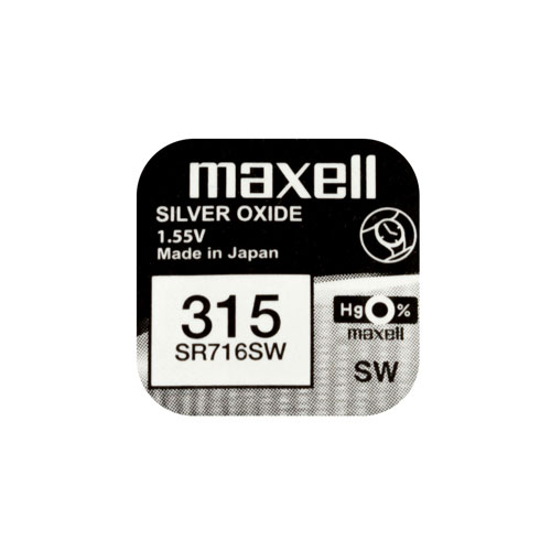 Batteria ossido argento MAXELL 1pc. Blister SR716SW