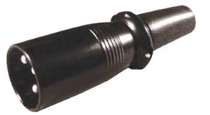 Spina Volante Microfonica 3 Poli Nero SP/899N-C