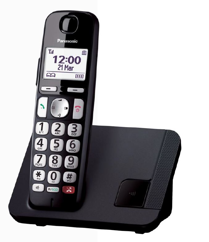 Telefono Cordless tasti grandi Panasonic KX-TGE210JTN