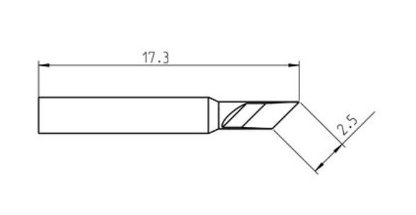 RT Pico Punta saldante, 2,5 mm T0050102999 Weller