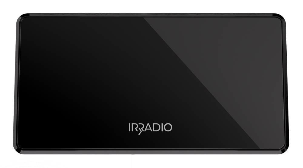 IR-Digital 2 USB Antenna DVB-T2 da interno amplificata, colore nero glossy
