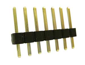 Connettore Strip.M. 3 Posizioni 2,54 Dorato H 6 CT/3-C