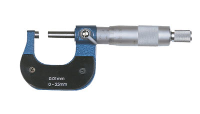 Micrometro per misure esterne 0-25mm, graduazione 0.01mm