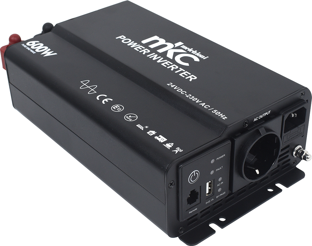 INVERTER MKC-RSP06-24 24VDC 230VCA 600W SOFTSTART ONDA PURA