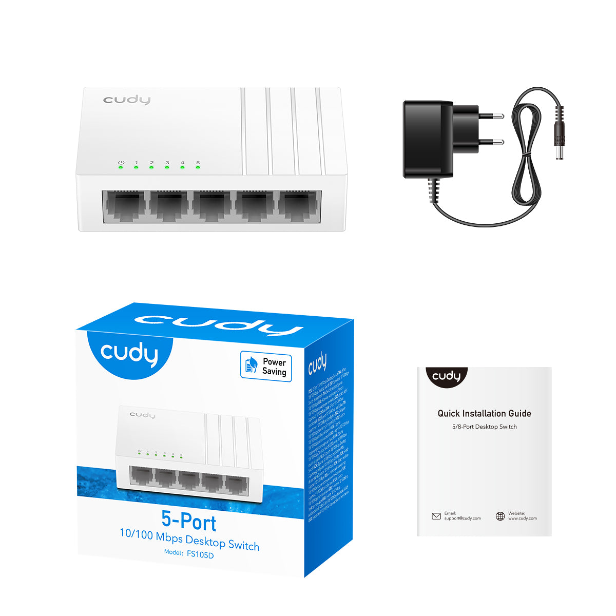 FS105D - 5-Port 10/100 Mbps Desktop Switch