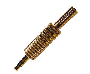 Spina Stereo Dorato Ø3,5mm Con Guidacavo SP/556-C