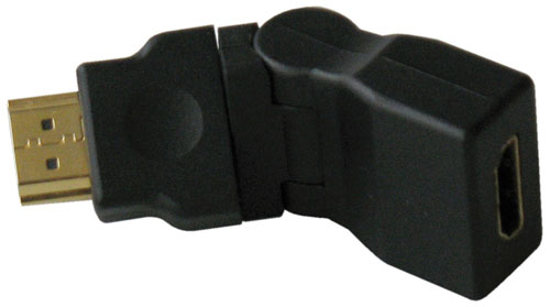 Adattatore girevole video spina/presa hdmi HDG-6218H F/M ADAPTOR ROTATABLE BK