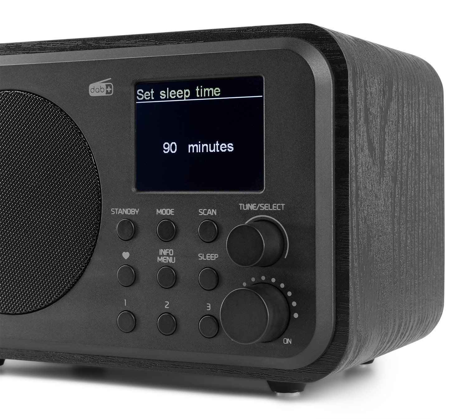 Milano, Radio DAB+/FM con batteria ricaricabile, BT e display, colore nero
