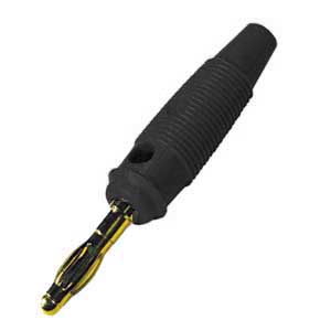 Spina Banana Ø4mm Dorata Nero BAPRO/433GNX-I