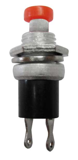 Pulsante Metal N.C. Sald. 3A-125V Rosso NCH/58R-I