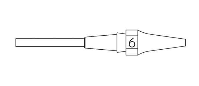 Ugello Interno Ø 0, 7 mm, Esterno Ø 1, 9 mm, Lungh.  16, 5 mm T0051326499 Weller