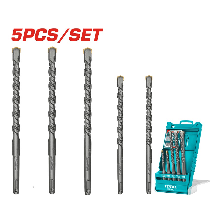 Set 5 Punte SDS Plus - Industrial TAC190501