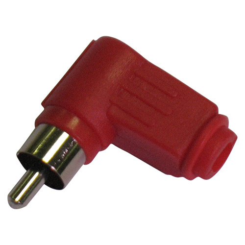 Spina rca volante 90 rosso FR1033 RED