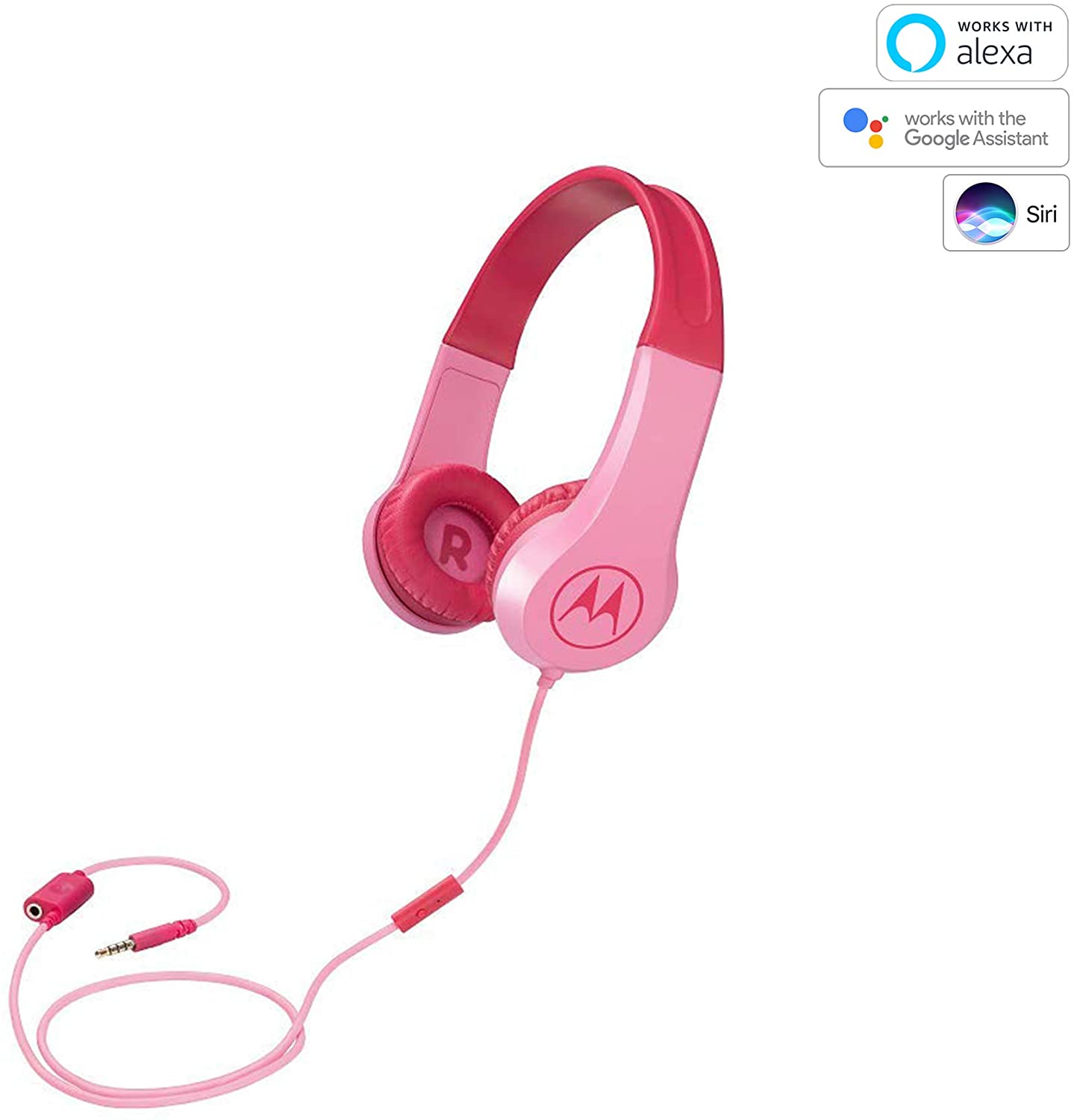 Cuffia stereo a filo c/limitaz. volume Mod. Squads 200 rosa