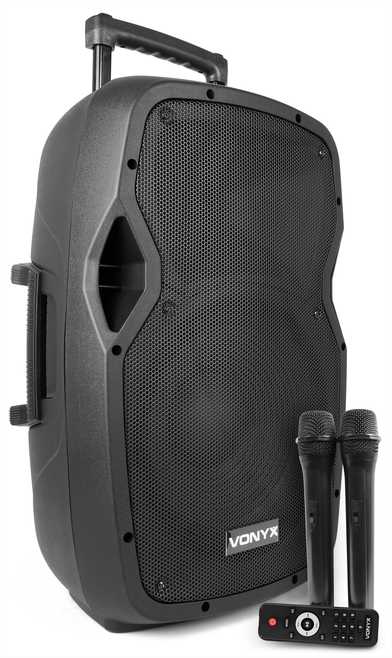 VONYX 550923016 Sistema portatile 12" da 600W  con 2 radiomic. UHF mod. AP1200PA