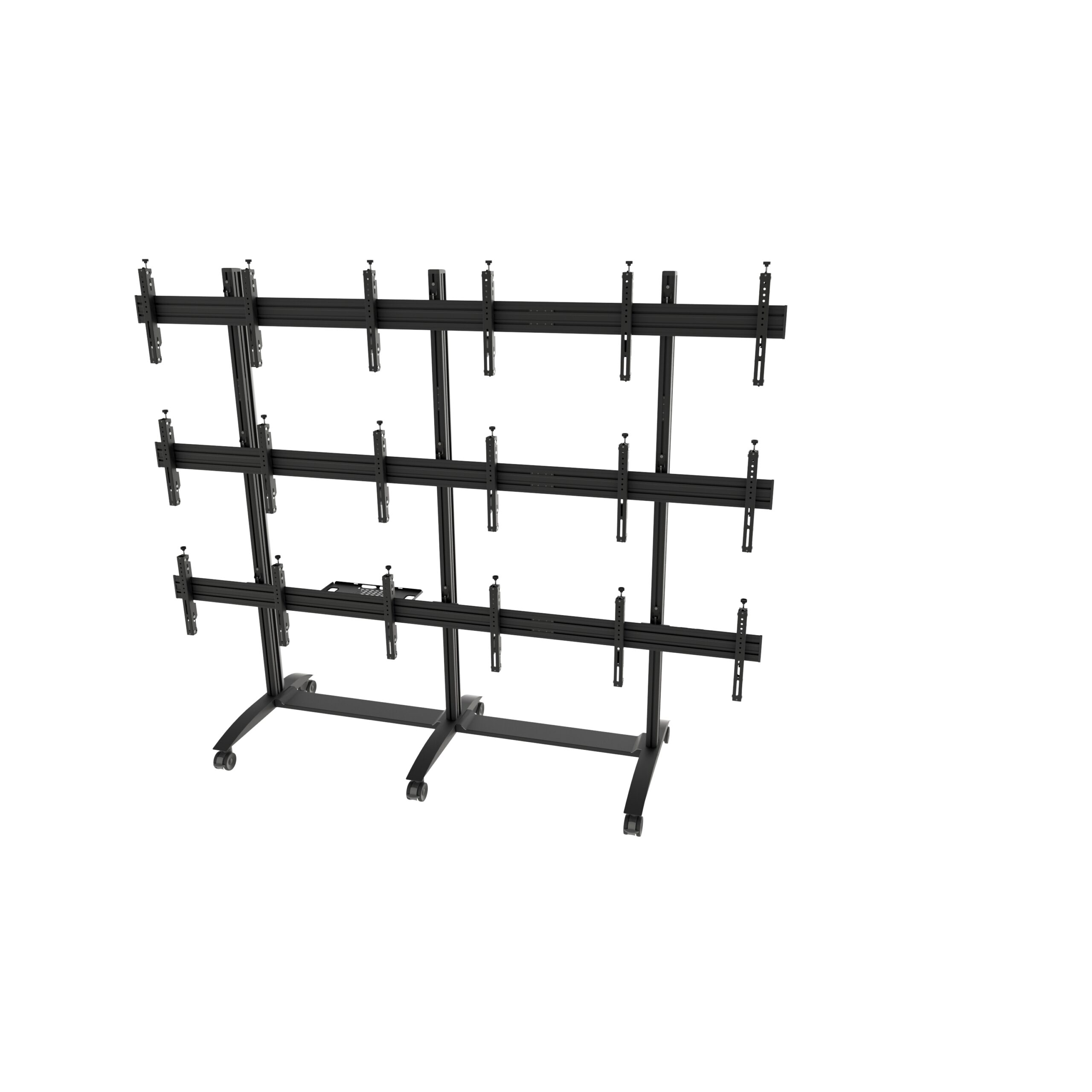 VWTA3357-L - Carrello per videowall, modulare 3x3, per schermi 50-57", orizzontale