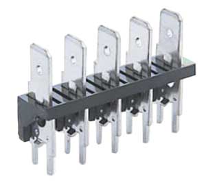 Connettore Faston 6.3 Passo 5.08 5Poli COMP/2565