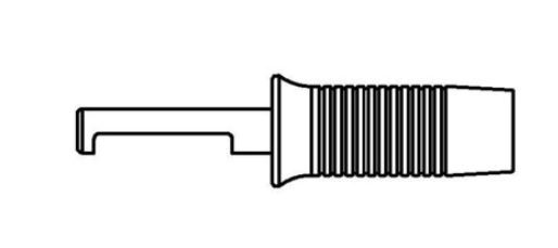 Tubetto fermapunta per punta curva per WP 120 T0058765802N - Weller
