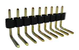 Connettore Str. M. 40P 90° 2,54 Dor CT/40/90-I