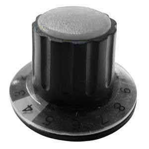 Manopola A Mandrino 36x22 Ø6 Grigia MA/1136GR