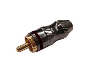 Spina Volante Coassiale RCA Schermata Nero Id 6.5 SP/367N-I