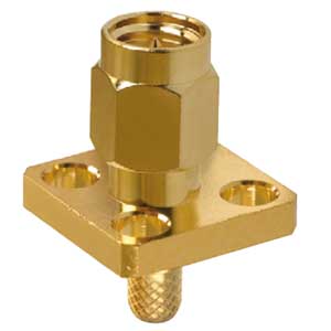 Spina SMA A Crimpare Da Pannello Reverse Con Flangia S/1228-C