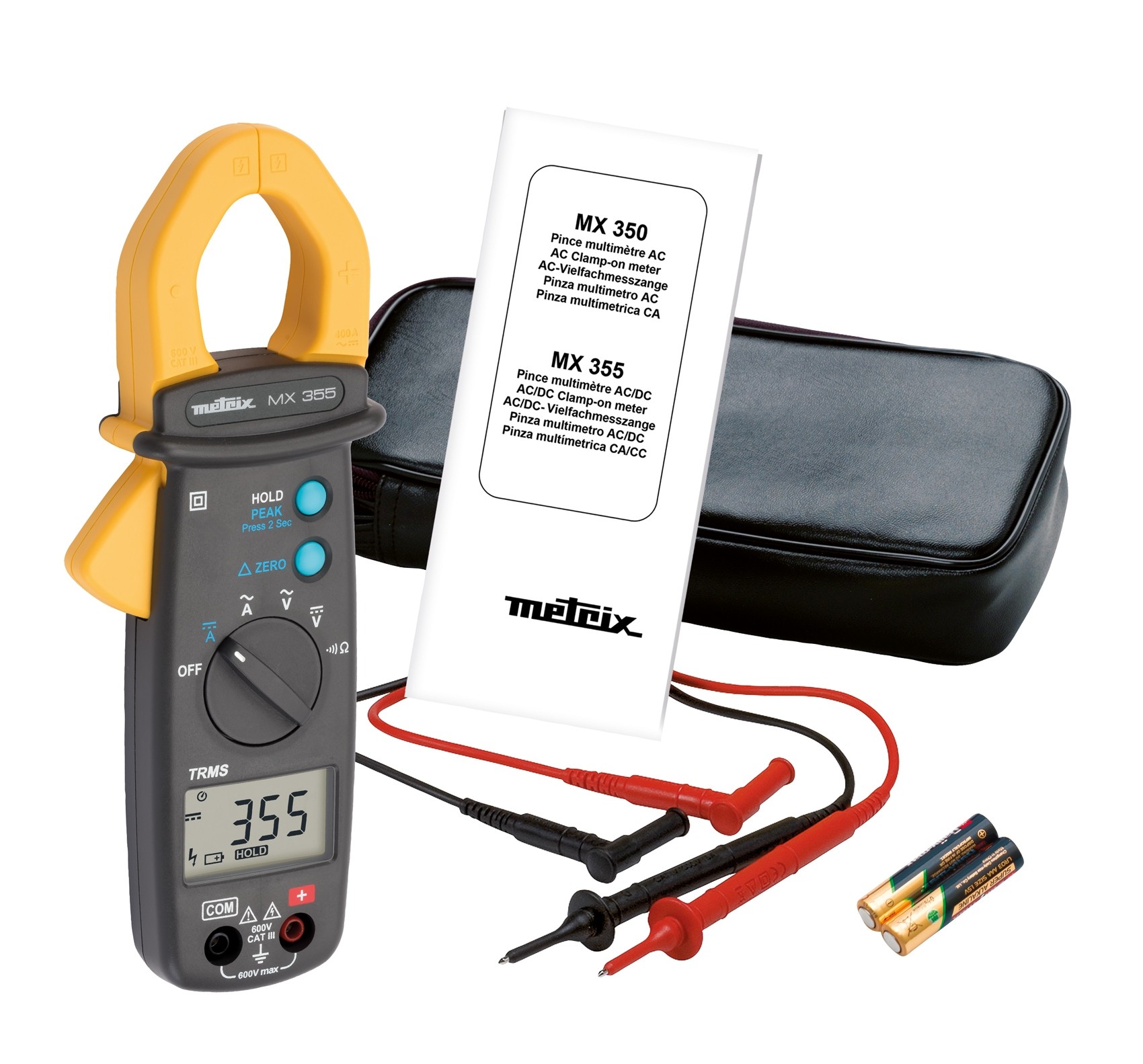 MX 355 Pinza multimetrica TRMS compatta 400 A AC/DC Metrix