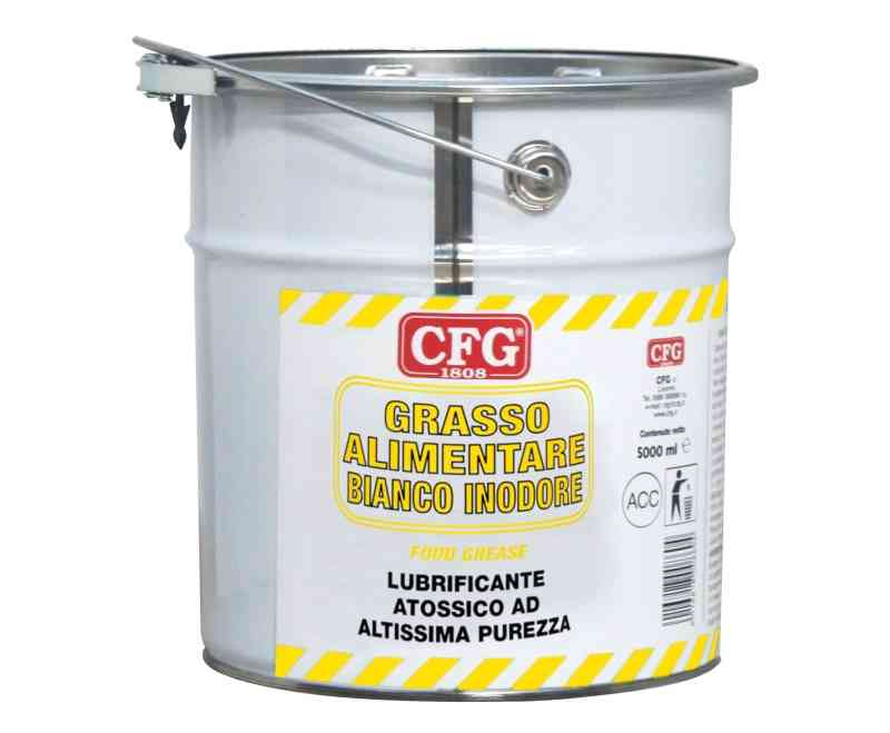Grasso Alimentare Bianco Inodore, Fustino Da 5000 mL L01220 CFG