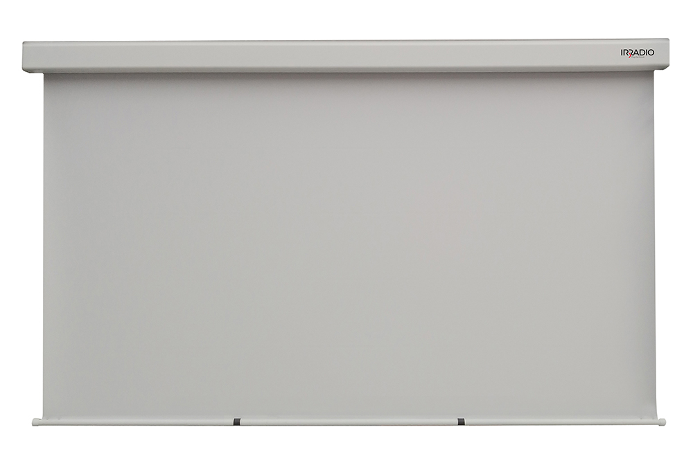 Schermo Motorizzato 200x113cm con tela bianca e retro nero, formato 16:9, Mod. IR-S4202RN