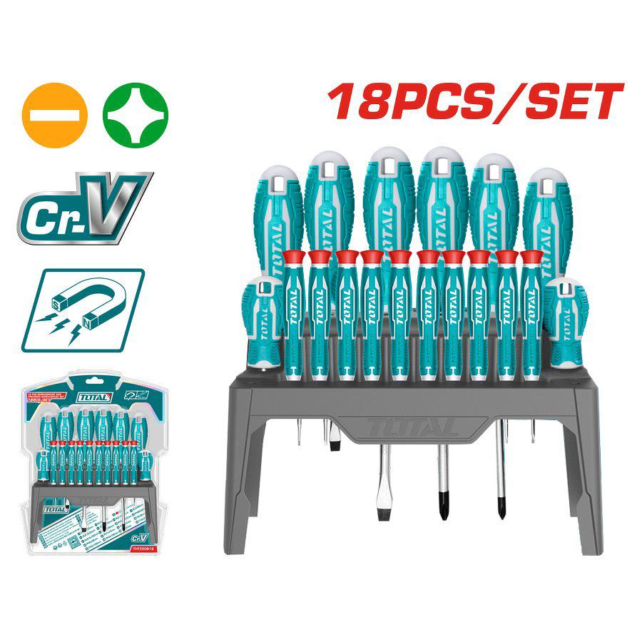 Set Cacciaviti Professionali da 18 pezzi THT250618