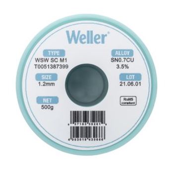 WSW SC L0 Filo saldante, Ø 1,2 mm, 500 gr T0051387399 - Weller