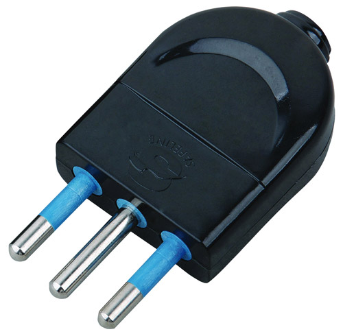Spina rete volante nera 2p+t 10a MKC