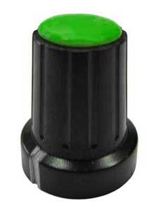 Manopola A Mandrino 19x23 Ø6 Verde MA/1117V