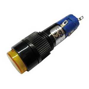 Pulsante Luminoso Unipolare 3A-125V Giallo P/3036G-C