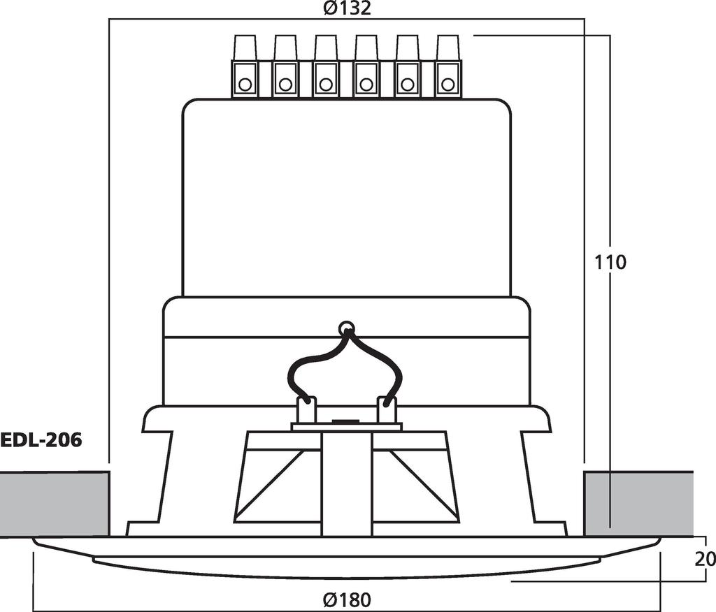 EDL-206 - Altoparlante PA
