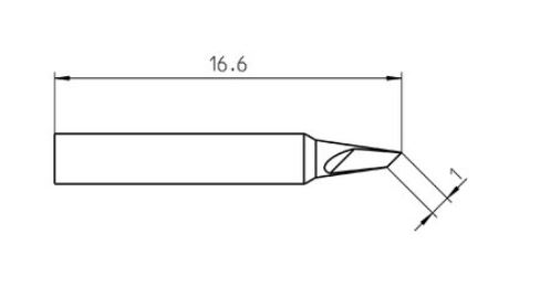 RT Pico Punta saldante non bagnabile, 1,0 mm T0050104699 - Weller