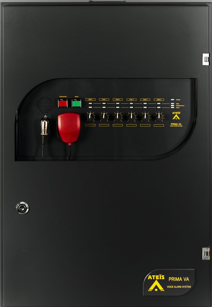 PRIMA-VA/680W - Controller digitale da 800W e installazionea muro, con 6 amplificatori integrati in classe D e caricabatterie integrato.