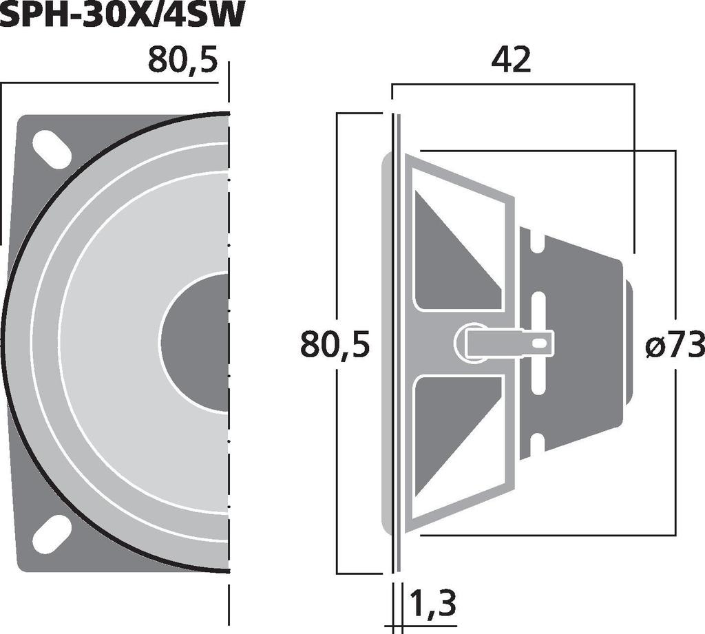 SPH-30X/4SW - Altoparlante Fullrange