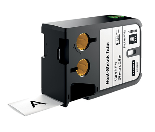 Nastro XTL Termorestringente Da 24mmx2,7m Nero/Bianco