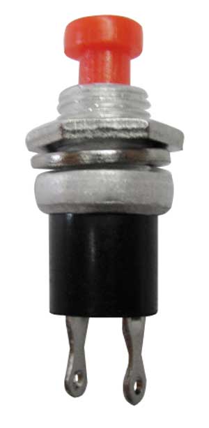 Pulsante N.C. Sald. 1A-125V Rosso NCH/45R-I