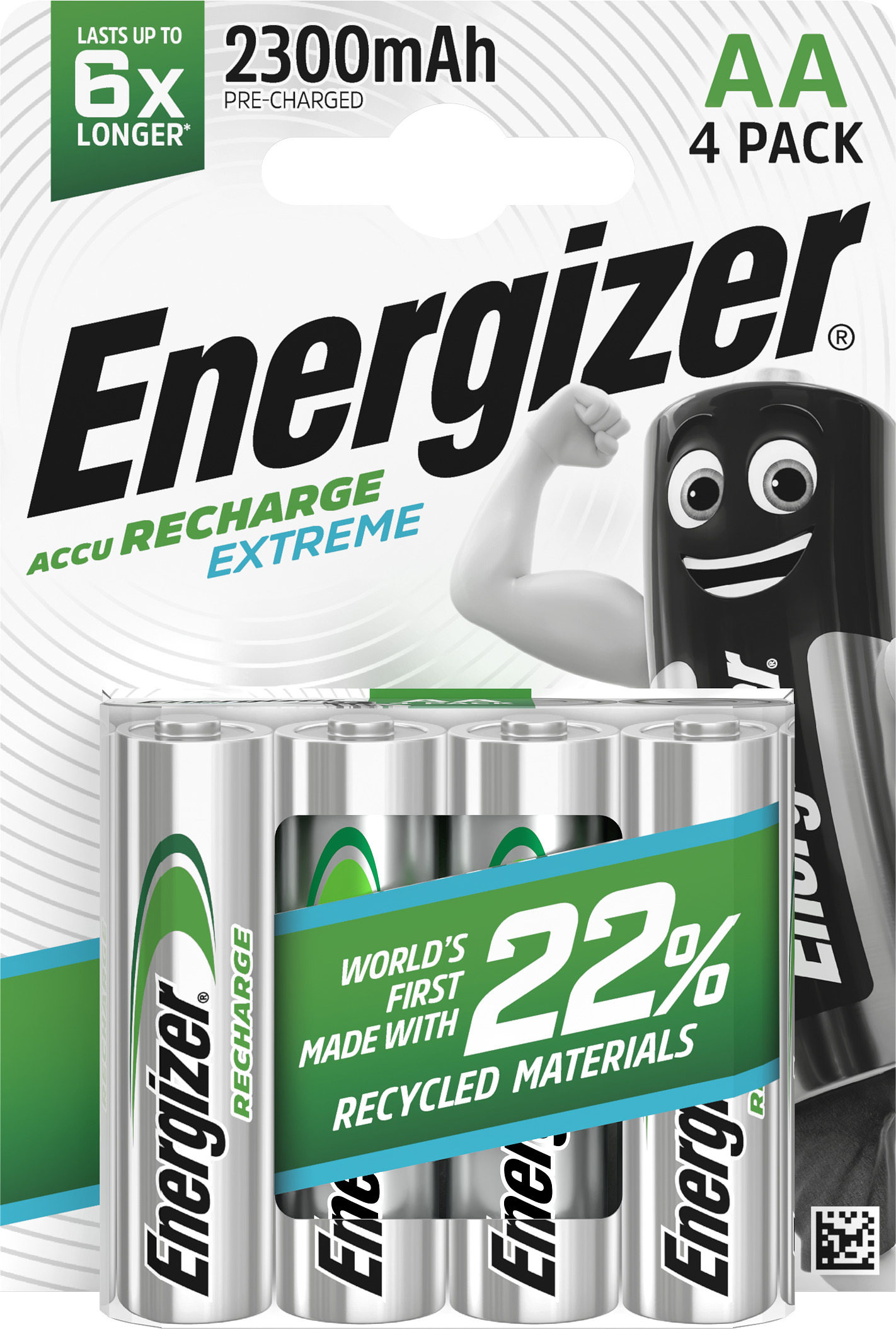 ENERGIZER Extreme Rech AA blister da 4