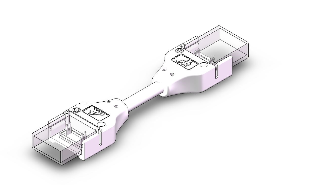 Connettore waterproof strip - strip con cavetto 17cm, board 10mm 2 pin IP65