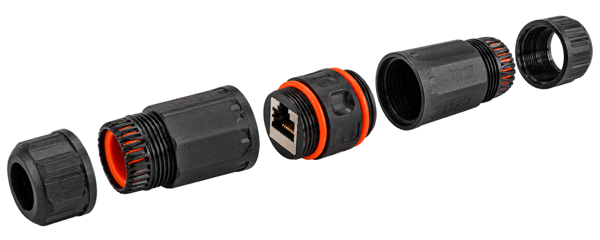 Accoppiatore RJ45 Cat.6A Presa/Presa Schermata - Waterproof IP68