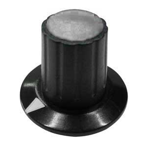 Manopola Nera A Mandrino 26x19 Ø6 Grigia MA/1121GR